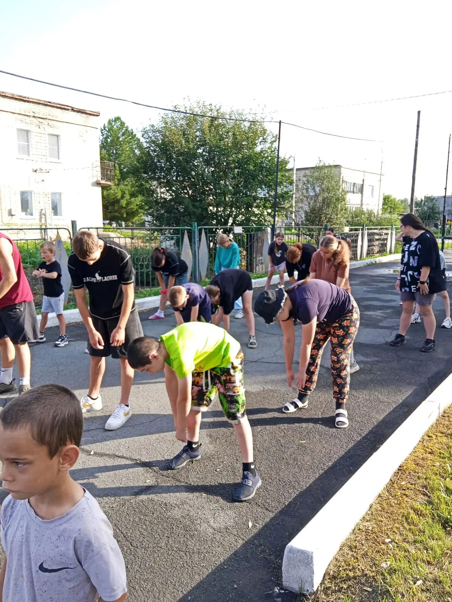 🌈Утренняя гимнастика на свежем воздухе!