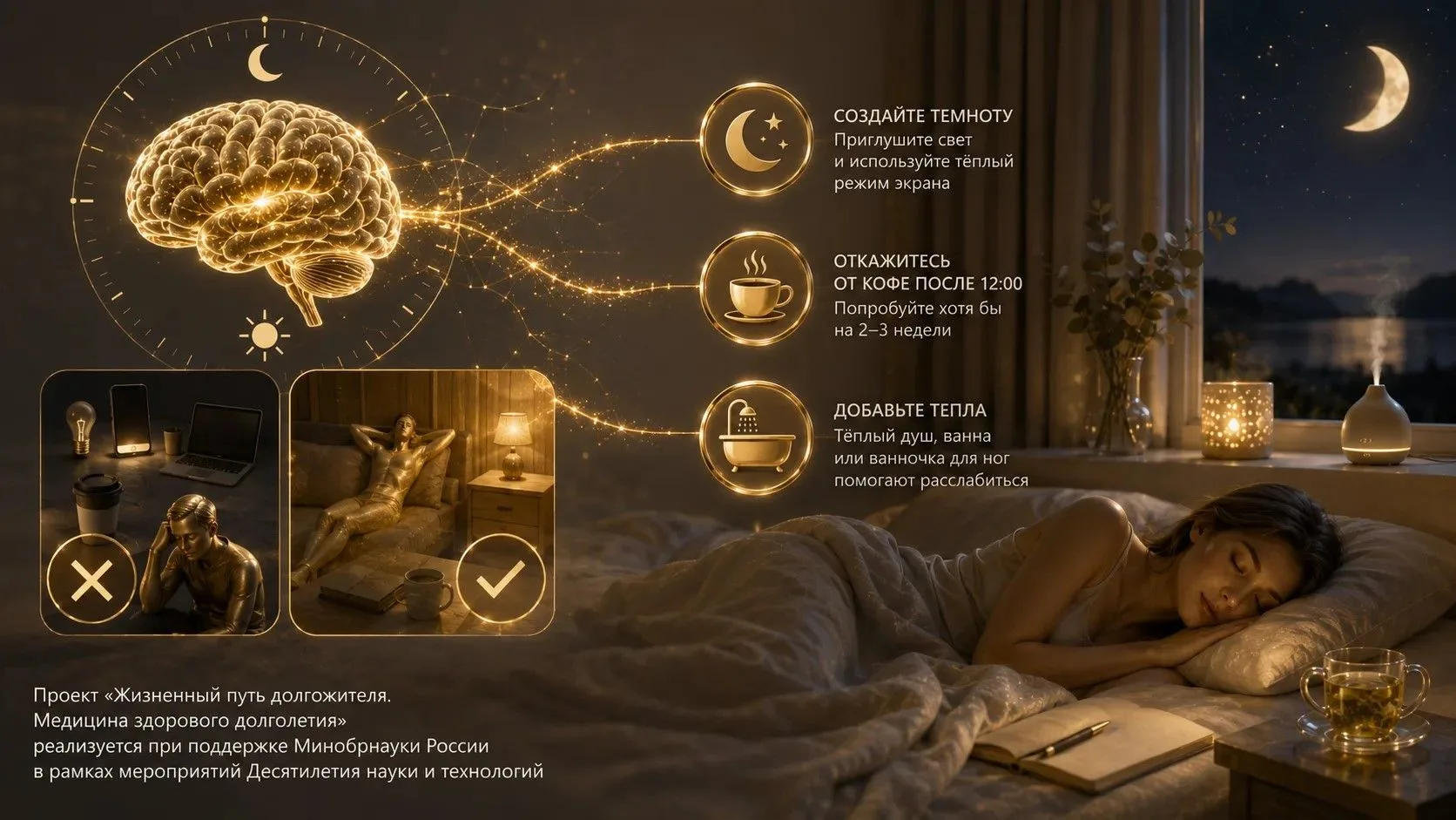 😴 Вечер - территория темноты, тишины и прохлады
