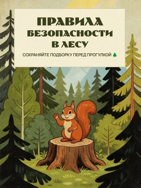 🌳 Лето – время лесных прогулок.