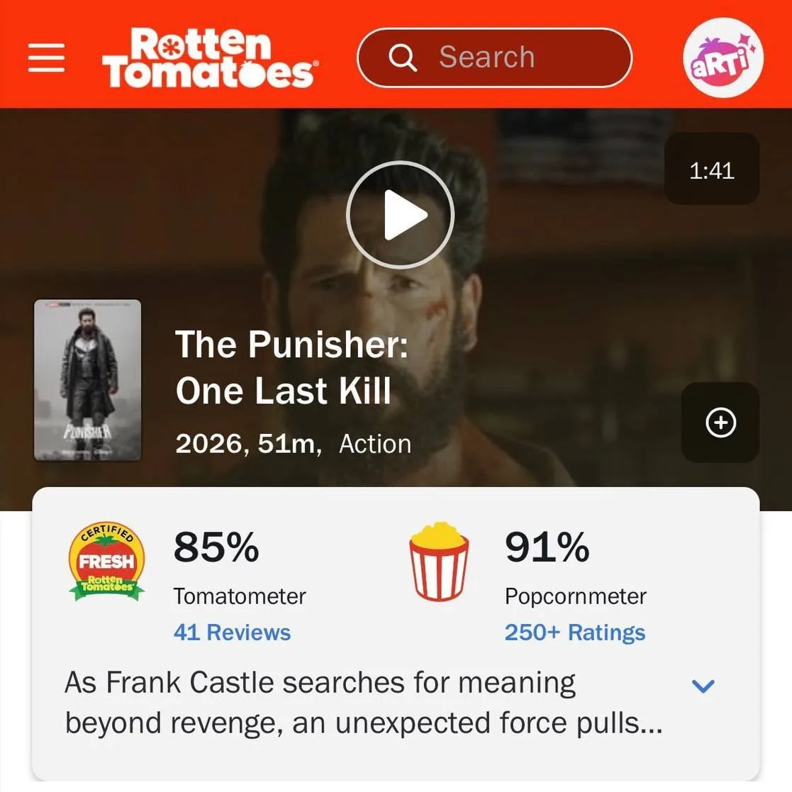 ⚡️ ⚡️ «Каратель: Последнее убийство» — мини-фильм уже ВЫШЕЛ!  На Rotten Tomatoes у картины очень выс