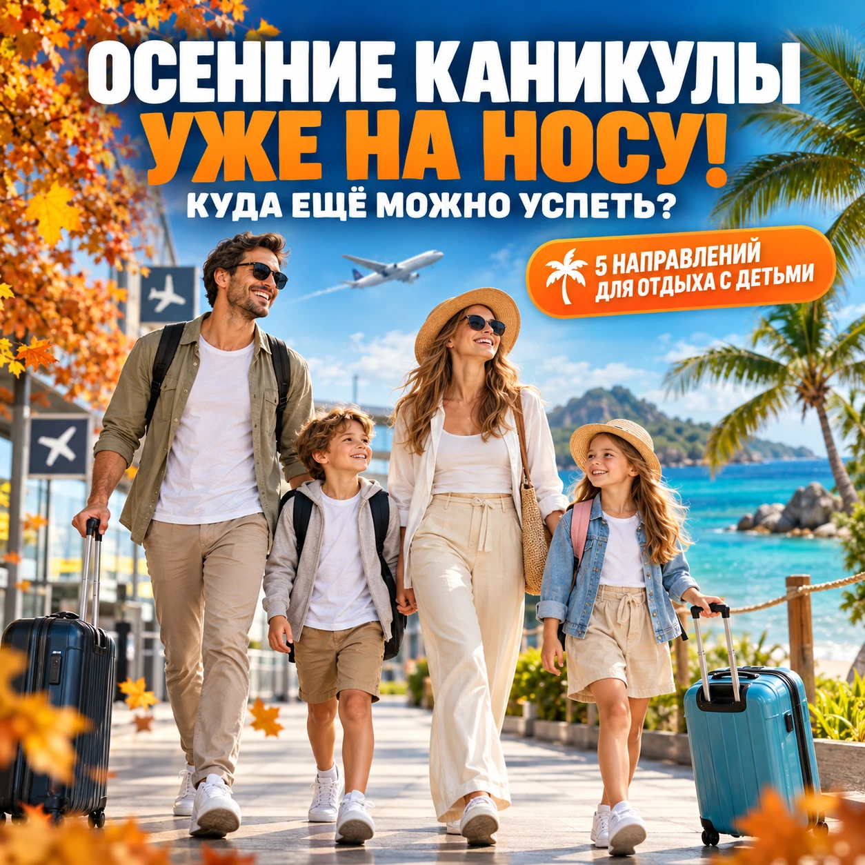 🔥 ОСЕННИЕ КАНИКУЛЫ УЖЕ НА НОСУ - КУДА ЕЩЕ МОЖНО УСПЕТЬ ЗАБРОНИРОВАТЬ ОТПУСК?
