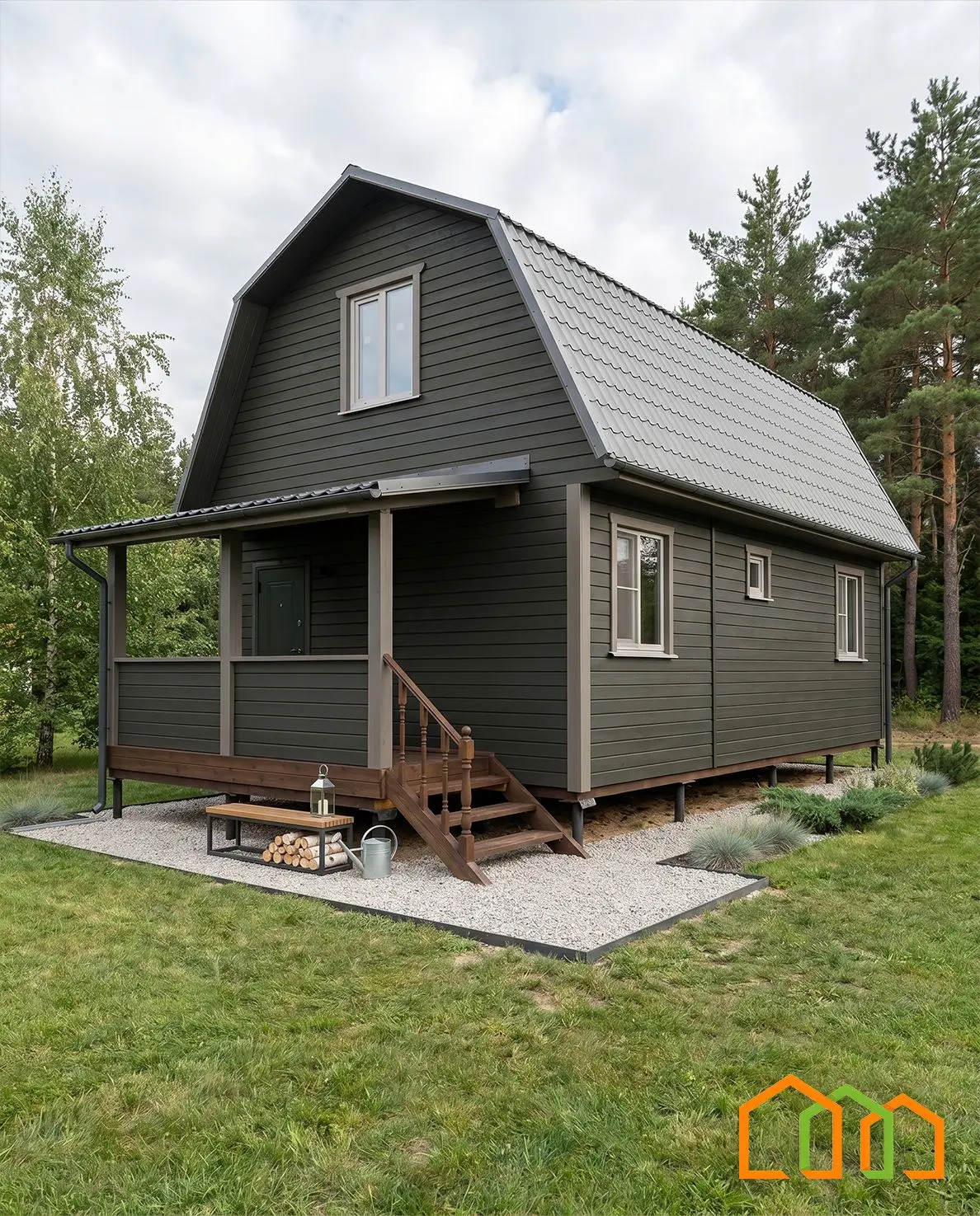 🔥ДОМ ЗА 20 ДНЕЙ?
Каркасный дом с мансардой 5×8,5 м — тёплый, прочный и аккуратный, без долгостроя 
