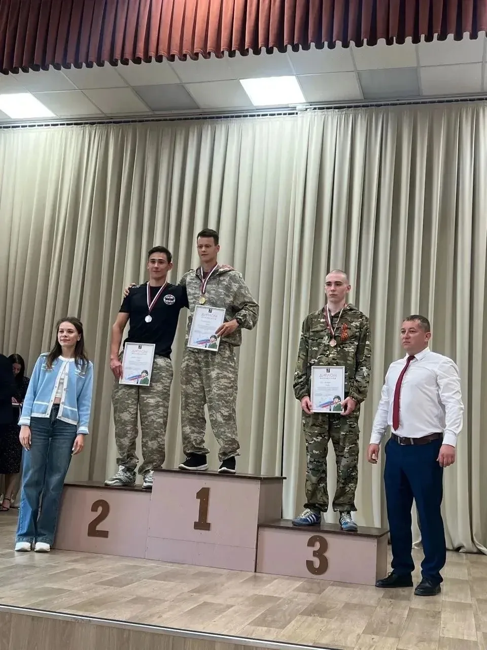 Участники ВПК «Медведь» достойно представили нашу школу на спартакиаде Белгородского района, посвящё