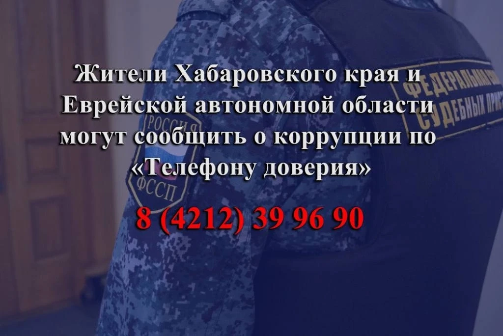 Жители Хабаровского края и Еврейской автономной области могут сообщить о коррупции по «...