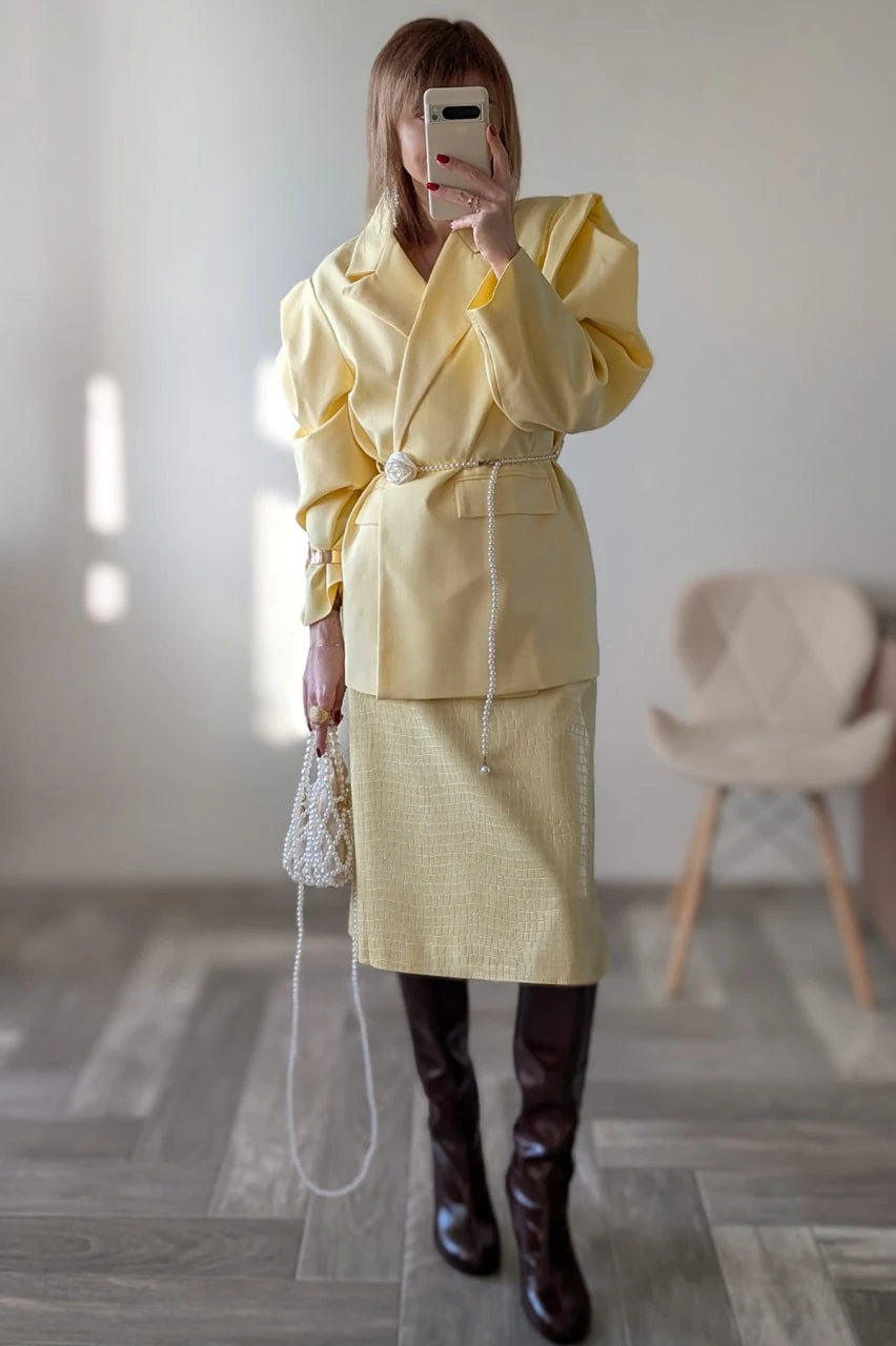💛"КОЖАНАЯ" ЮБКА ОТ UK FASHION💛