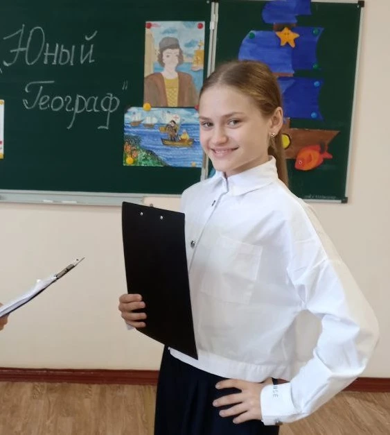 Поздравляем Новосад Веронику с победой во Всероссийском конкурсном отборе Русского географического о
