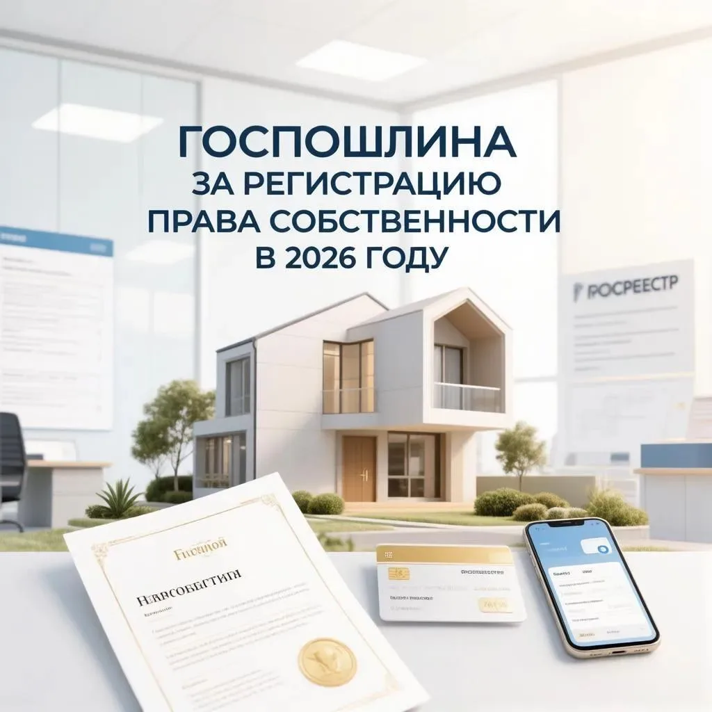 📝 Госпошлина за регистрацию права собственности: что нужно знать в 2026 году

Планируете покупку кв