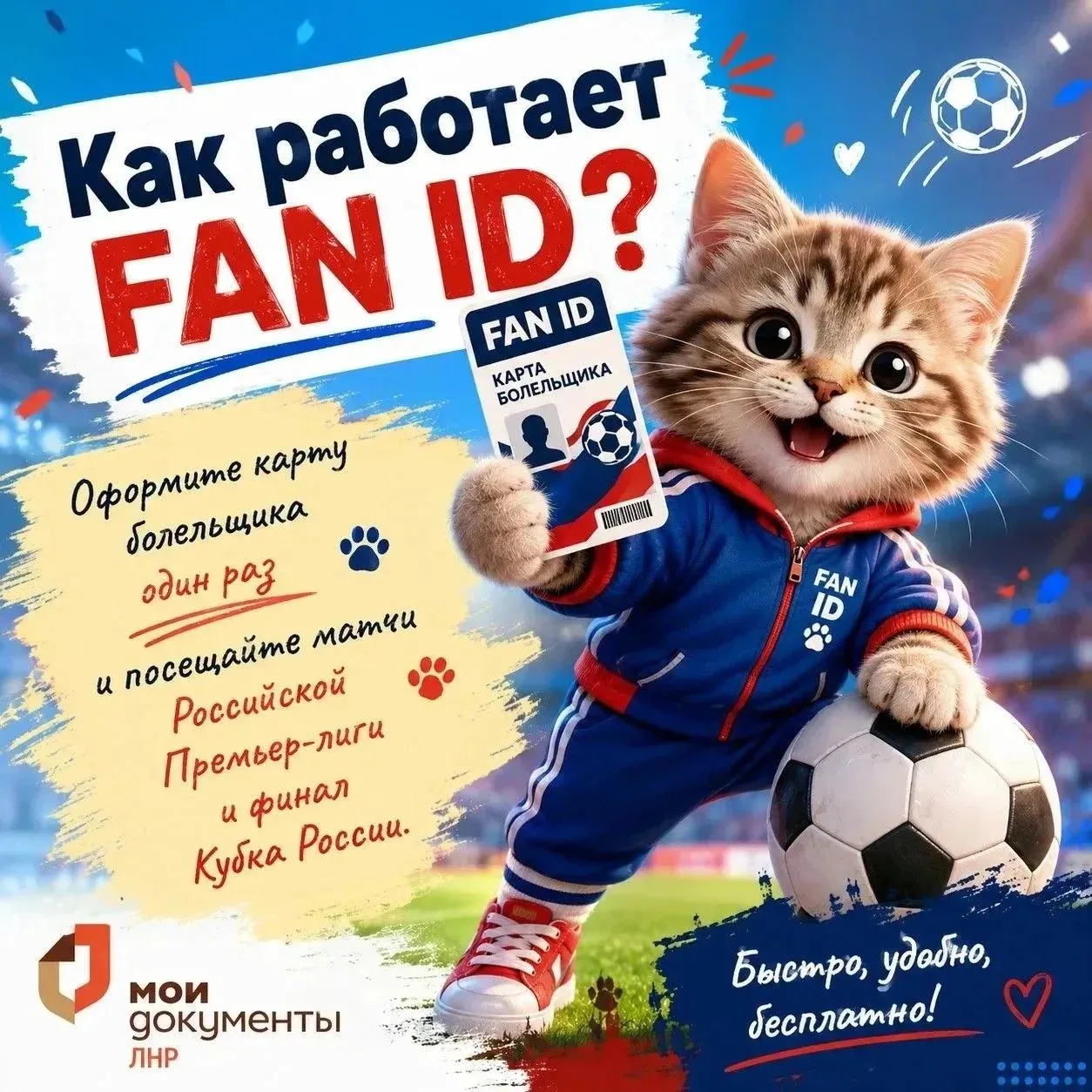 ⚽🐱 День физкультурника — отличный повод стать ближе к большому футболу!