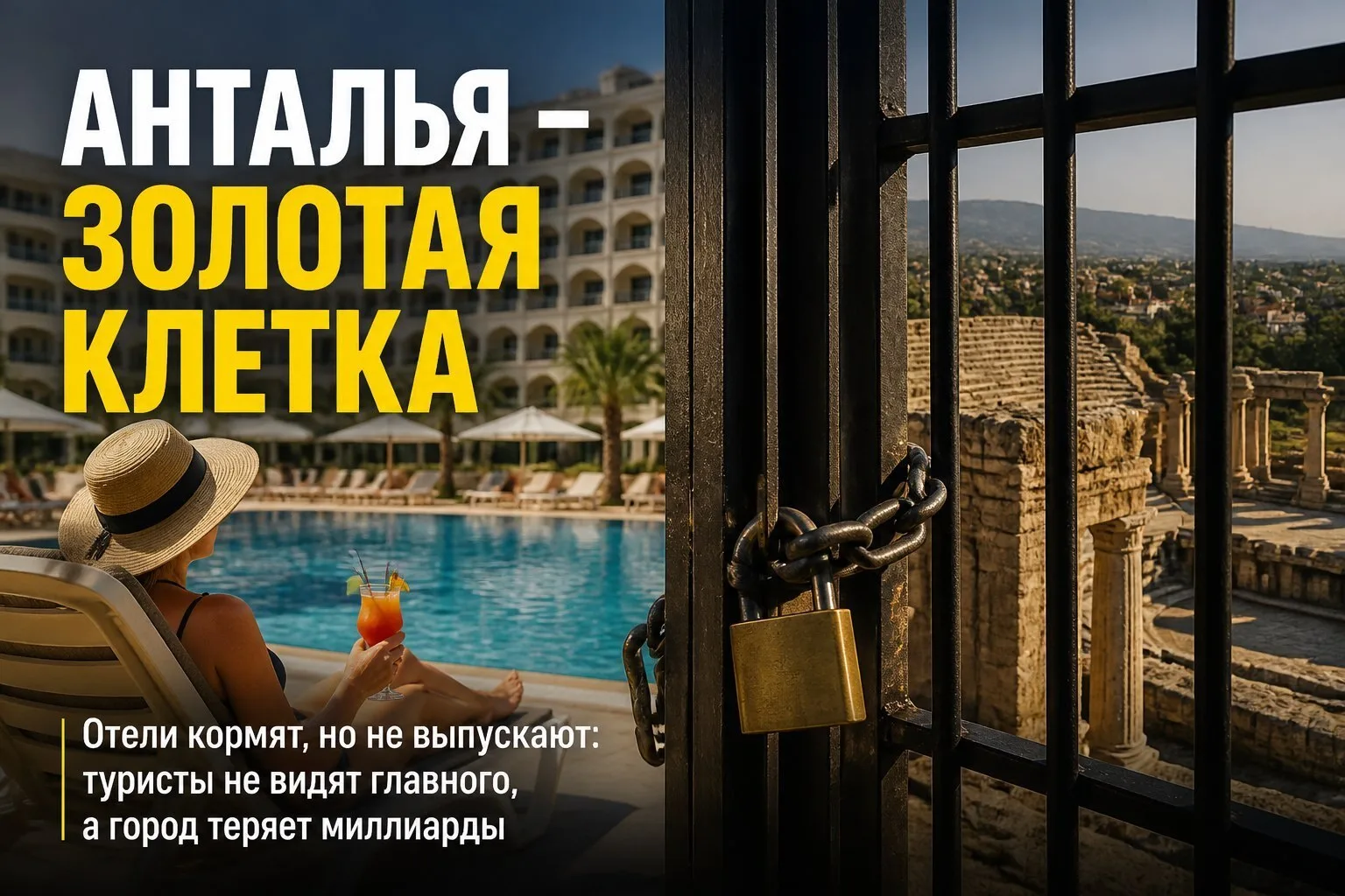 🔒 Анталья превратилась в золотую клетку: туристов кормят, но не выпускают