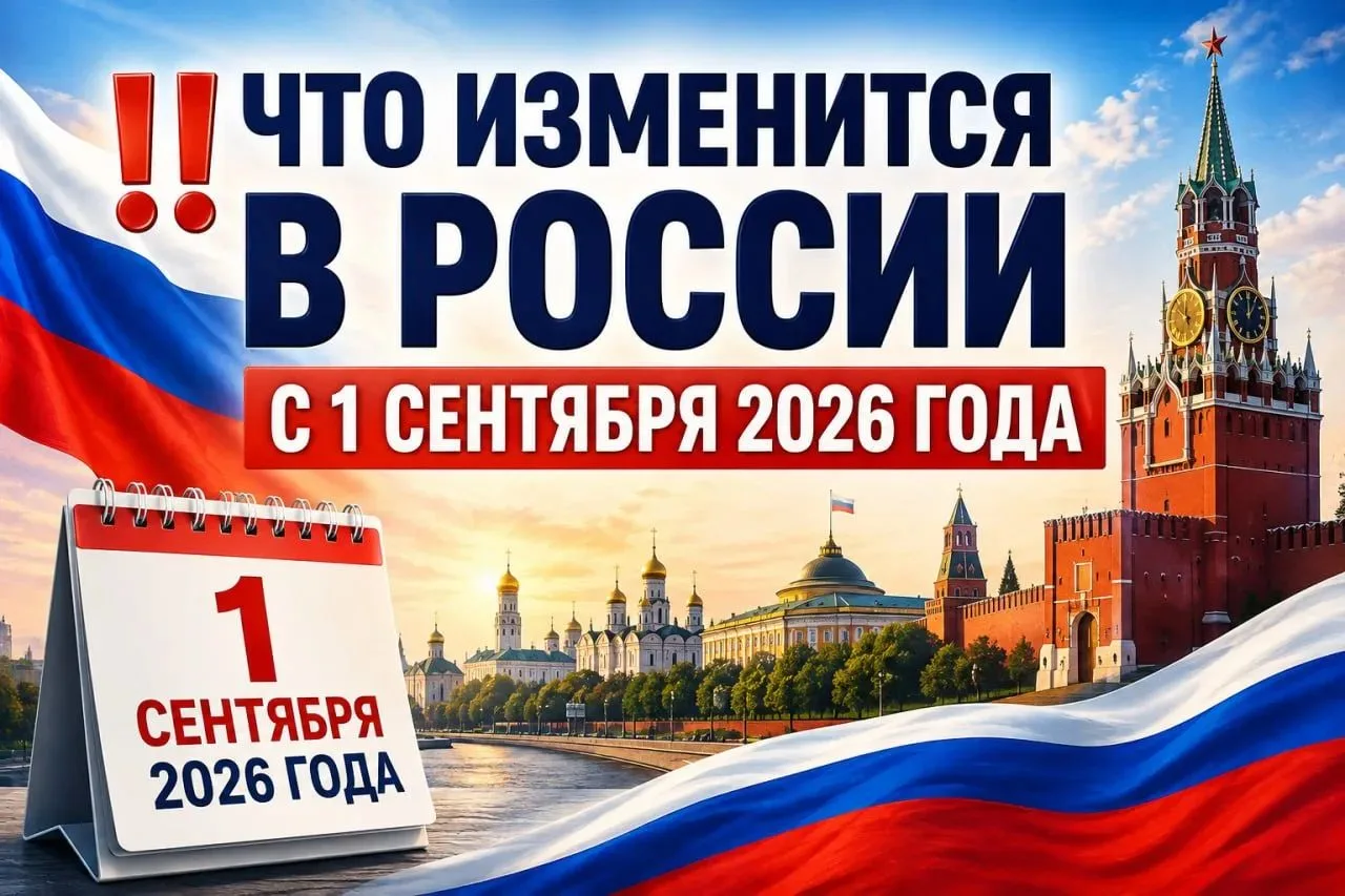 ‼️ С 1 СЕНТЯБРЯ В РОССИИ МЕНЯЮТСЯ ПРАВИЛА