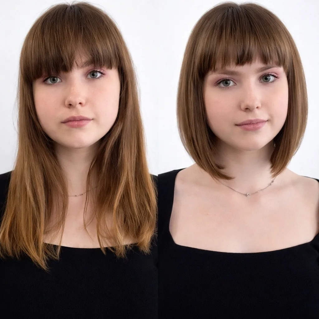 💇‍♀️Рубрика ДО/ПОСЛЕ голосуем девочки