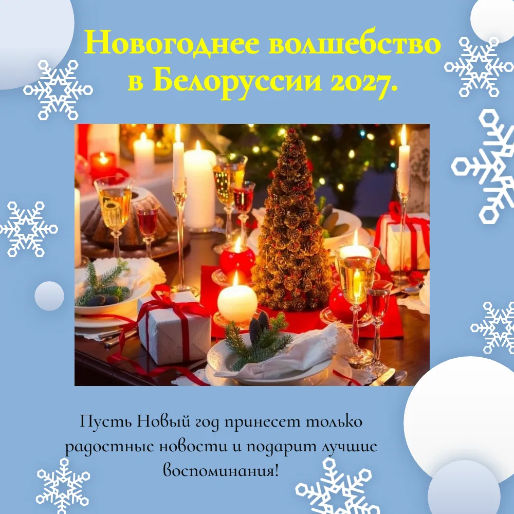 Новогоднее волшебство в Белоруссии 2027.