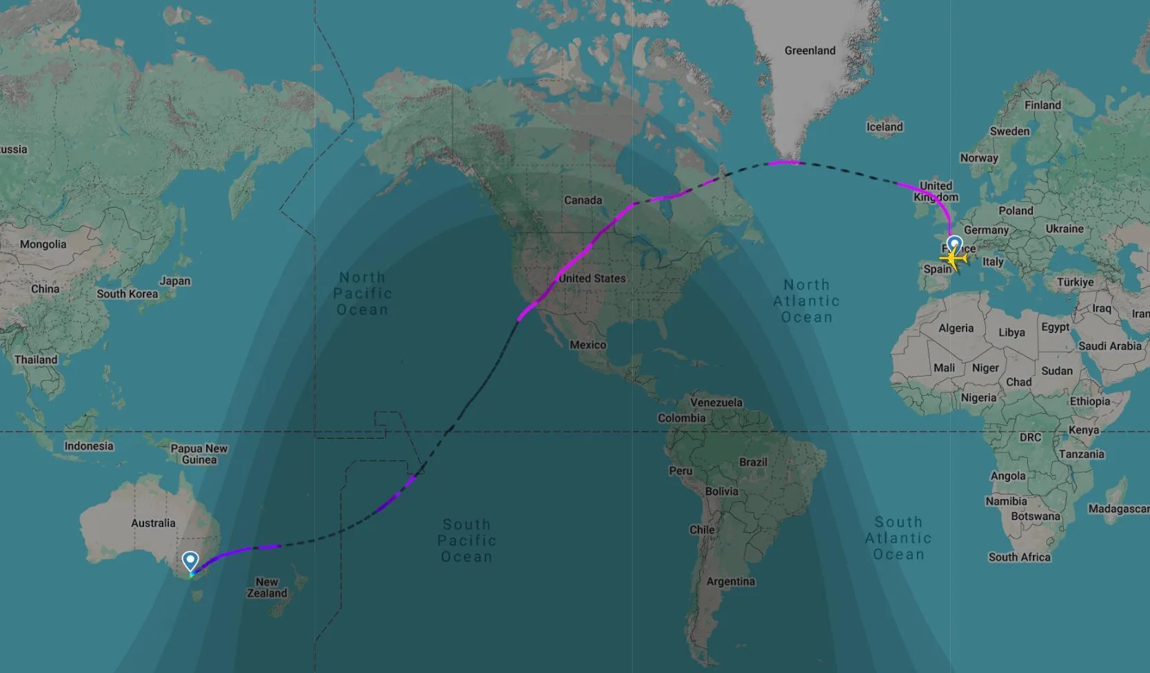 Пассажирский самолет впервые беспрерывно пролетел 24 часа 24 минуты — Airbus побила мировой рекорд п