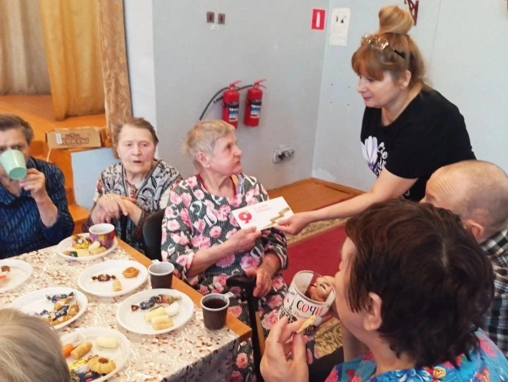 🌟Праздничное чаепитие  🏡☕В Ярцевском доме-интернате для престарелых и инвалидов состоялось трогатель