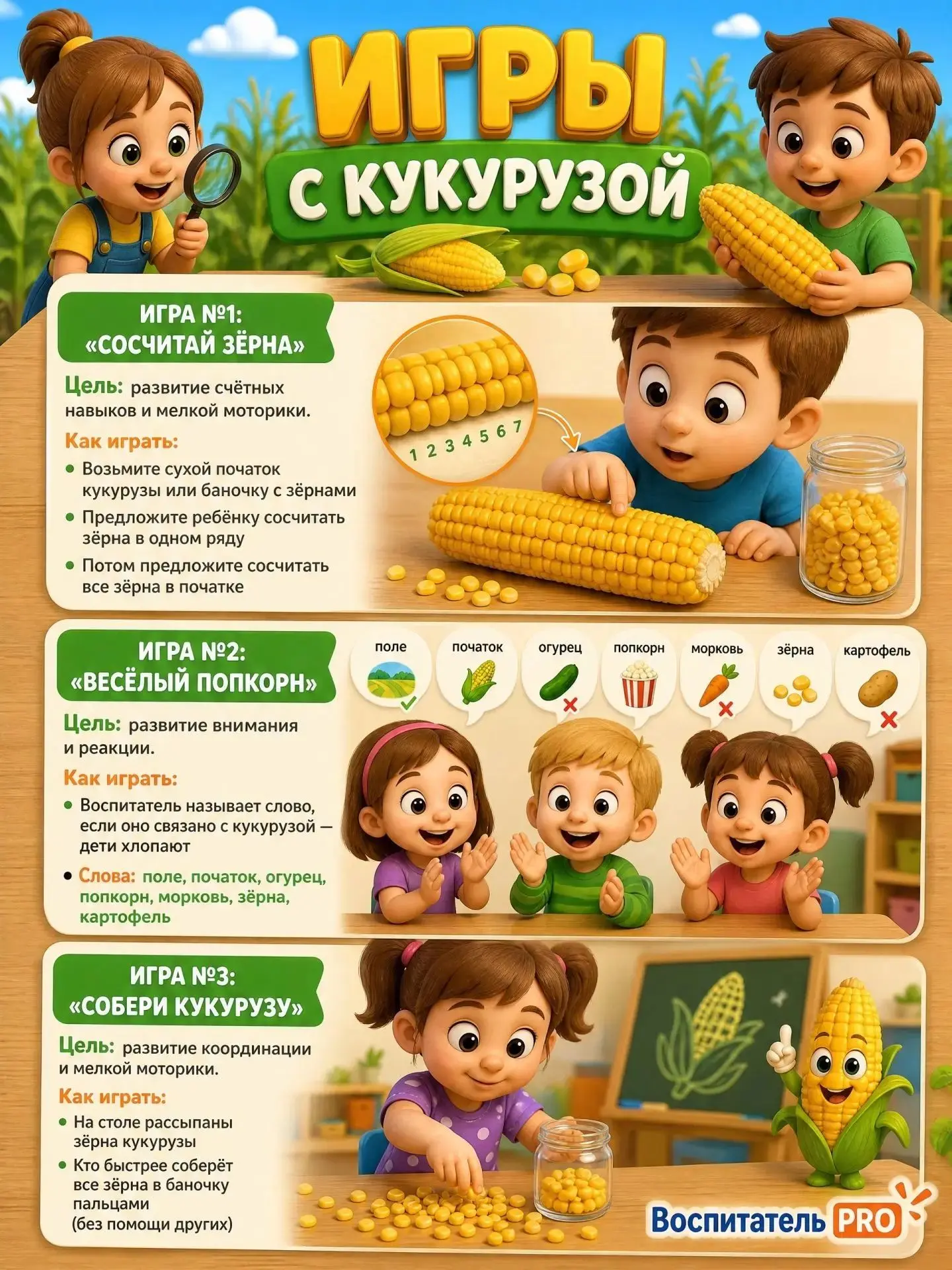 🌽 20 АВГУСТА — ДЕНЬ КУКУРУЗЫ!