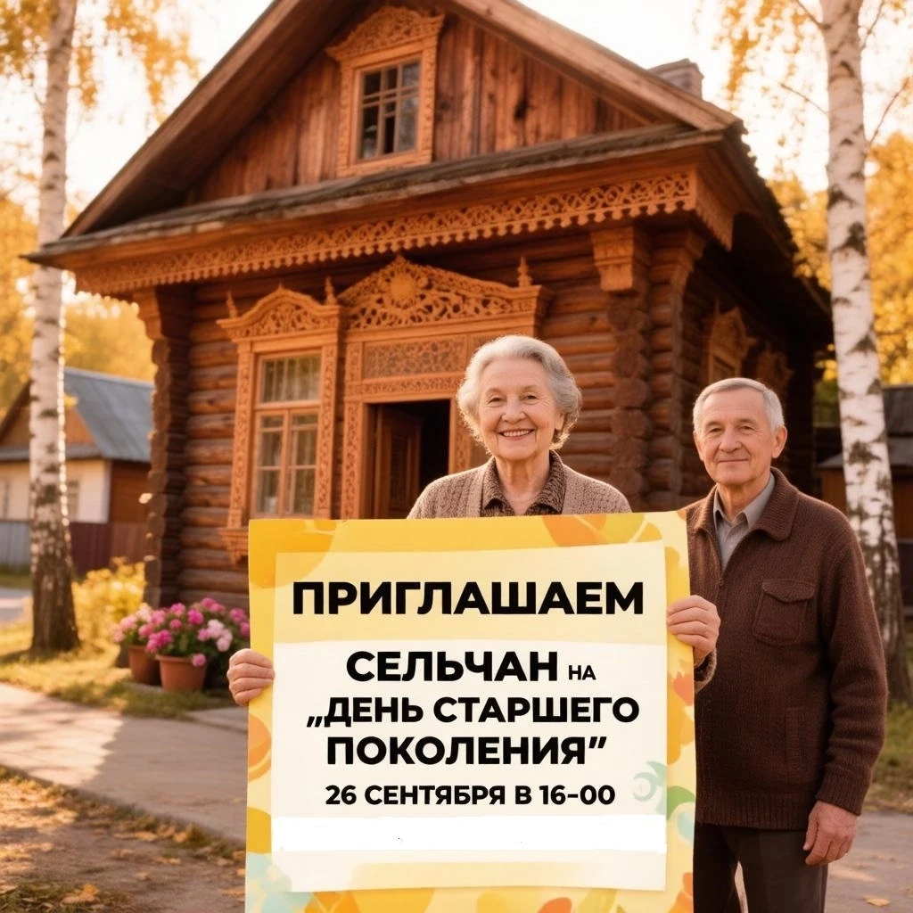 Библиотека села Большая Грязнуха приглашает на «День старшего поколения» — теплый празд...