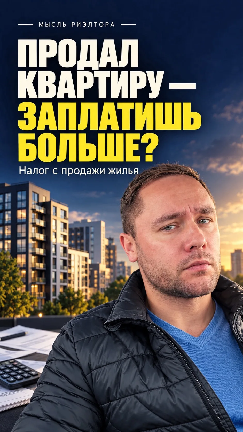🔣 Доходы от продажи жилья хотят приравнять к зарплате — предложение Минфина