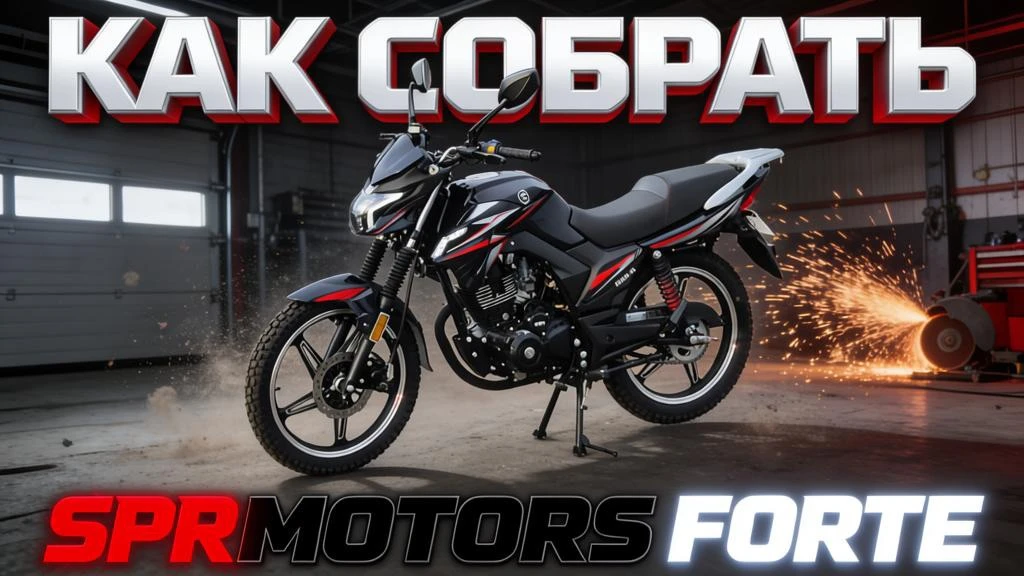 🤌🏻Новое видео по сборке дорожного мотоцикла SPRMOTORS FORTE на наших каналах🚀🚀