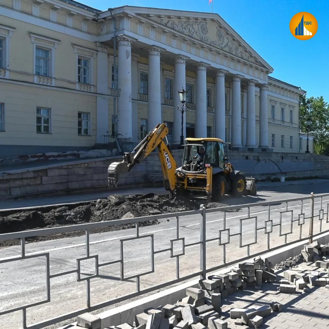 Ведем работы на проспекте Ленина.