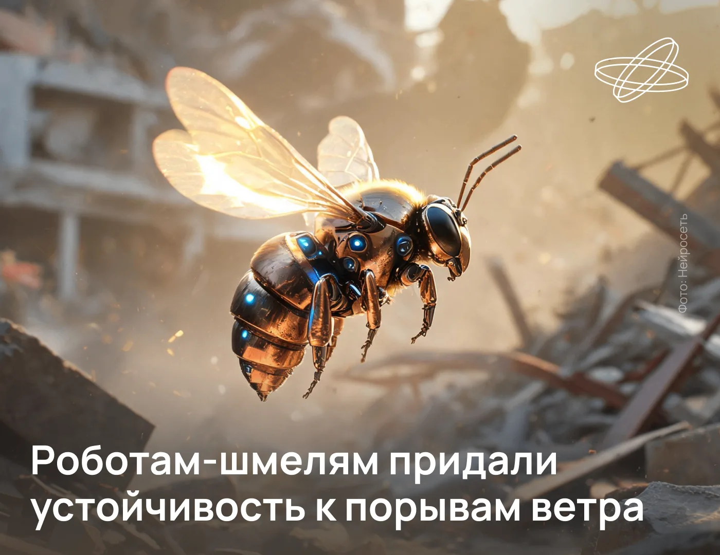 В будущем миниатюрные роботы с машущими крыльями будут исследовать завалы после природн...