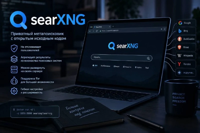 🖥 Репозиторий: SearXNG — приватный метапоисковик