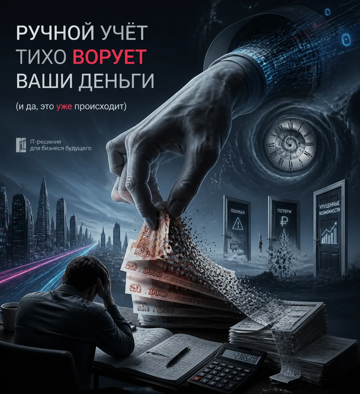�� Ручной учёт тихо ворует ваши деньги (и да, это уже происходит)