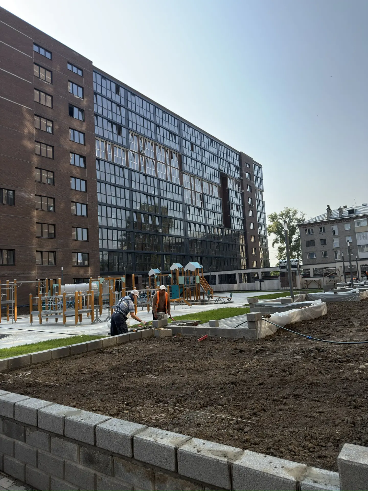 Процесс благоустройства ЖК «ЛетоПарк»