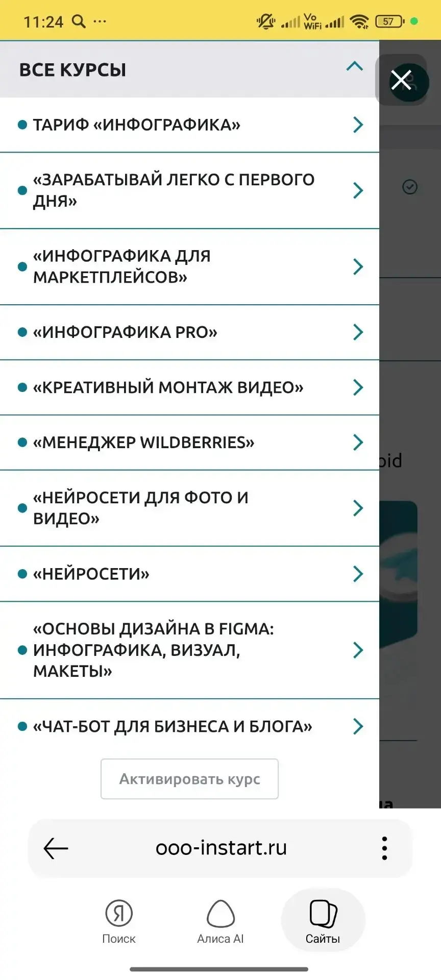 Обратите внимание ⚠️, по инфографике есть несколько курсов, освоив которые можно стать ...