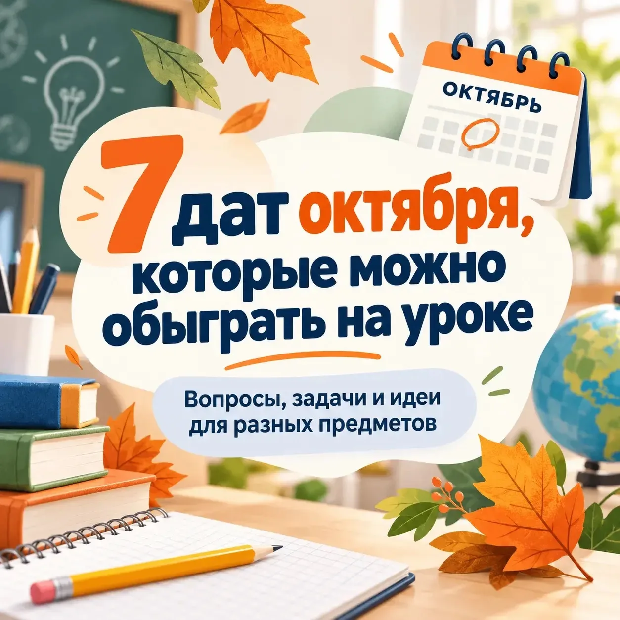 7 дат октября, которые можно обыграть на уроке