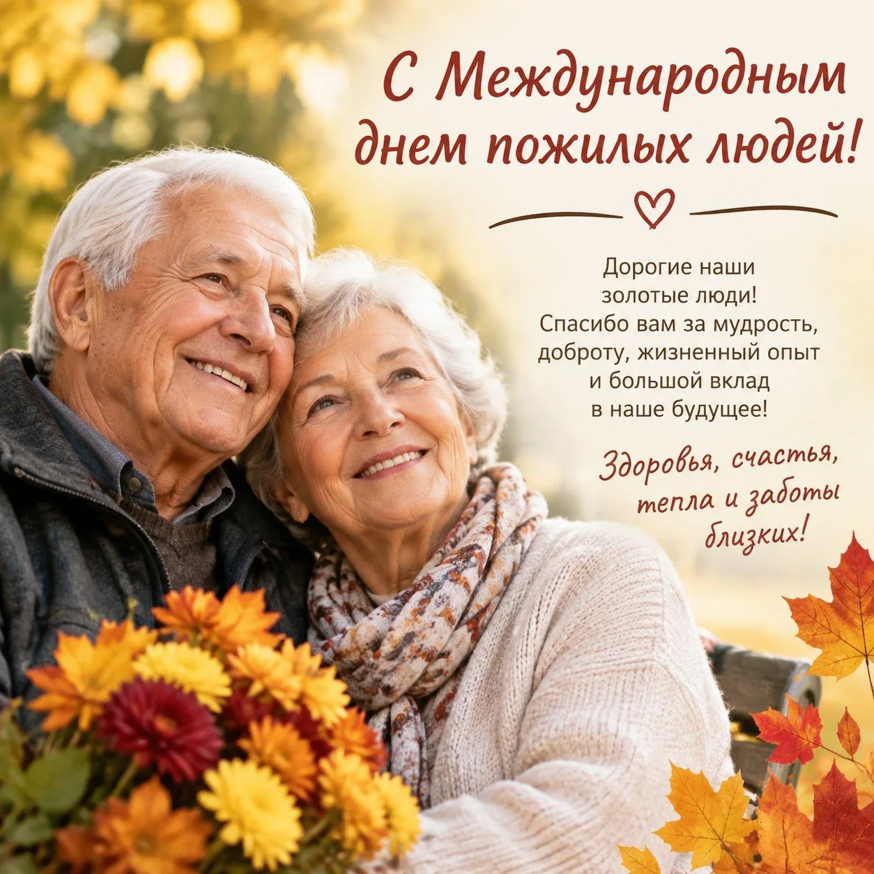 🍁 Уважаемые ветераны, люди золотого возраста!