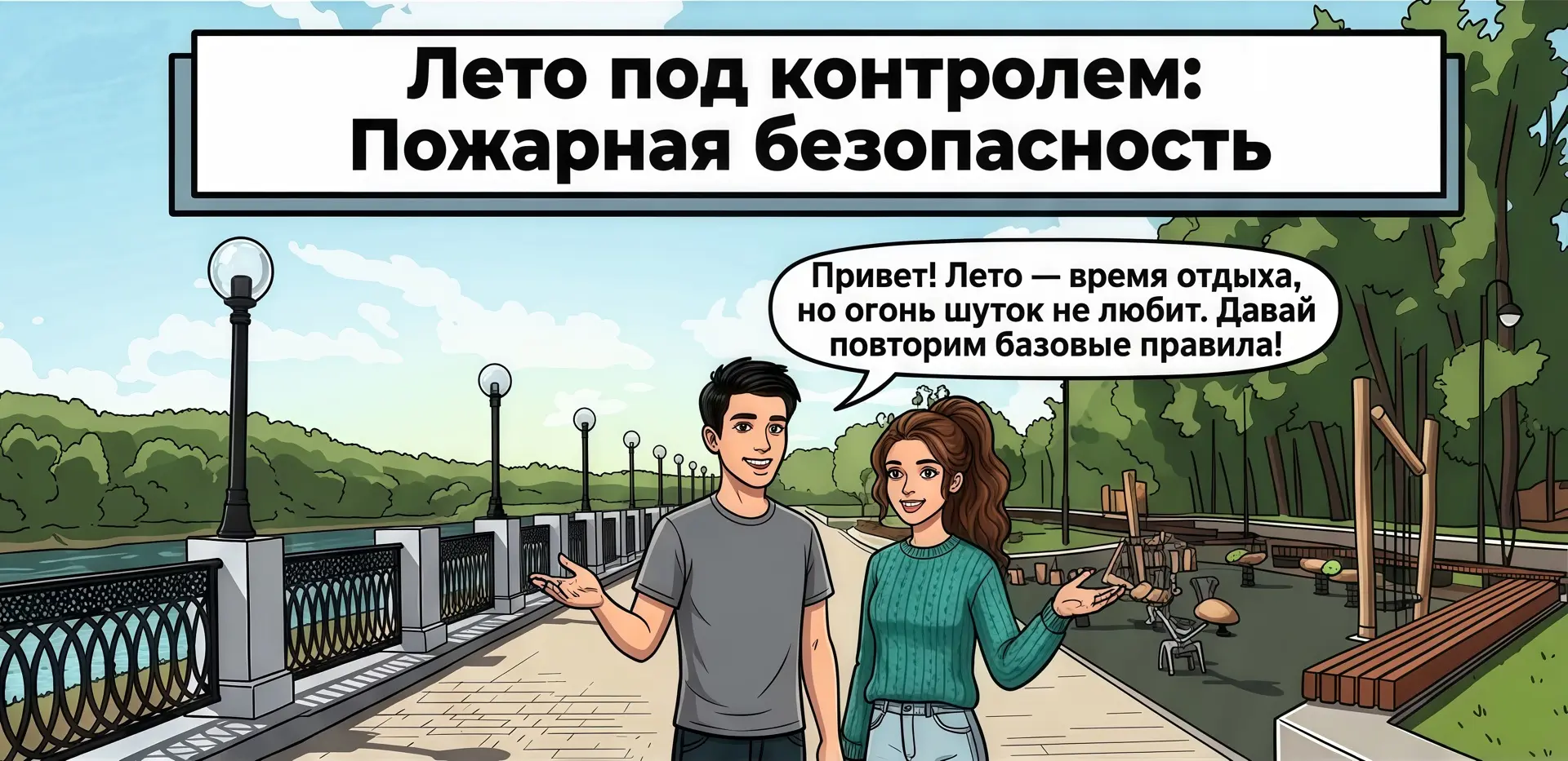 🔥 Огонь не прощает ошибок

Лето, отдых, встречи с друзьями. Всё это классно, если помнить о безопас
