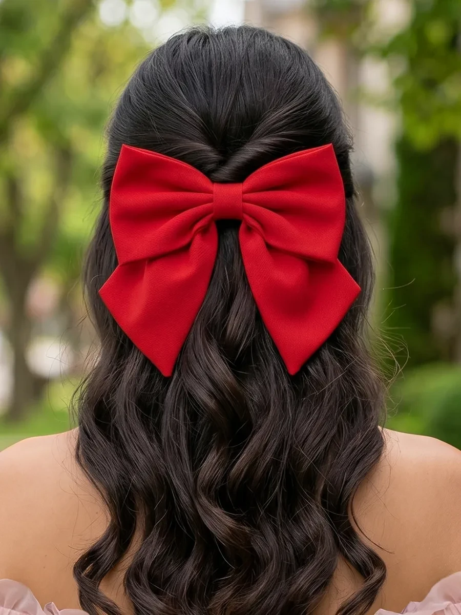 ⚡️ Бант для волос на заколке большой, HairBee