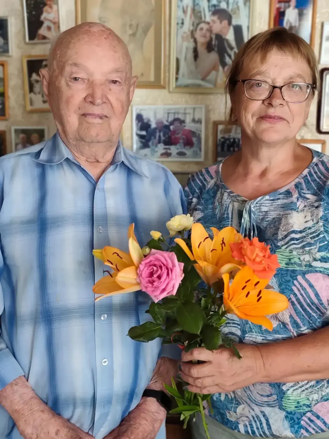 Наш получатель социальных услуг, ветеран Великой Отечественной войны Лавров Владимир Петрович отмети