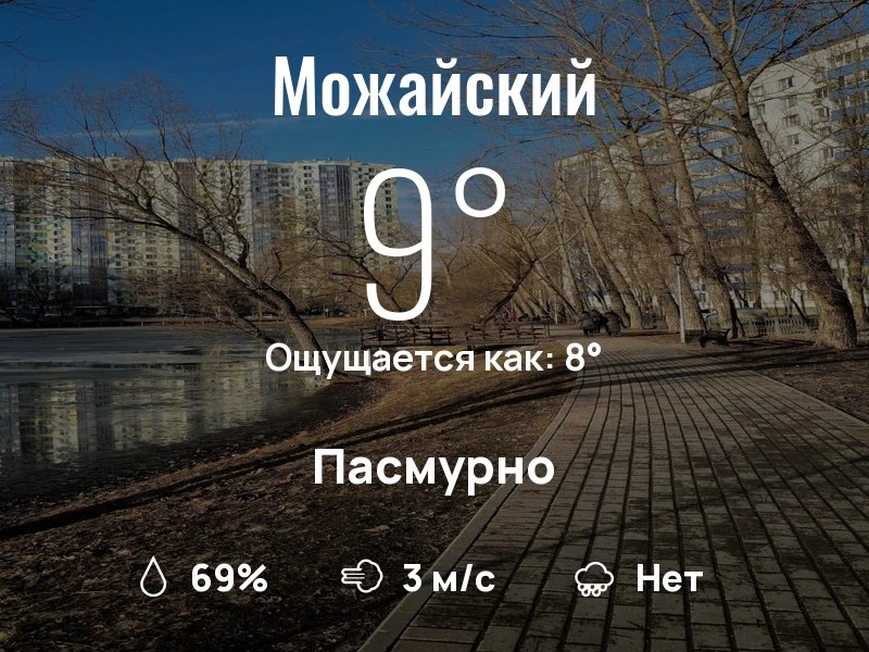 Что с погодой в Можайском?