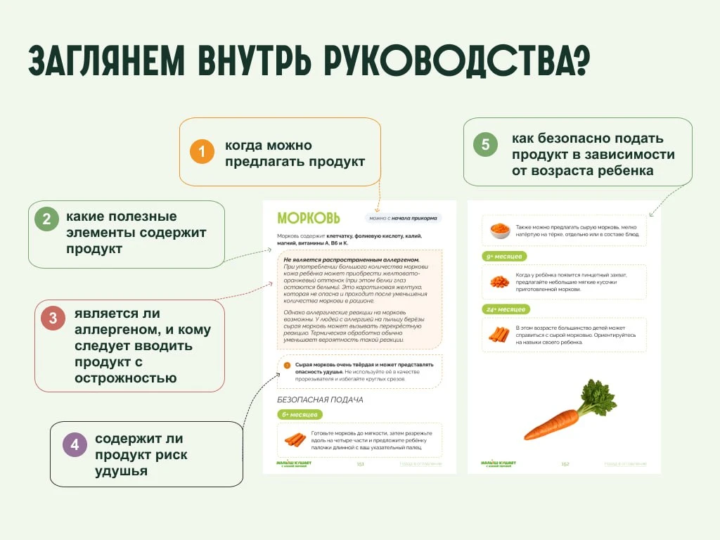 А давайте заглянем внутрь руководства и посмотрим, как устроена карточка одного продукта?
