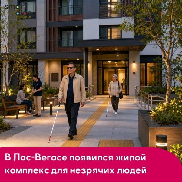 В Лас-Вегасе появился жилой комплекс для незрячих людей 🤝