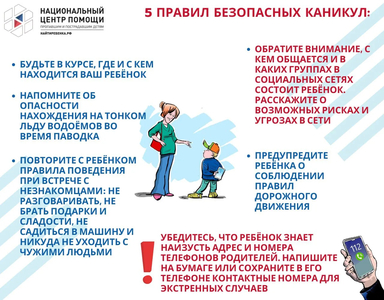 ☀️В преддверии летних каникул вспоминаем правила безопасности