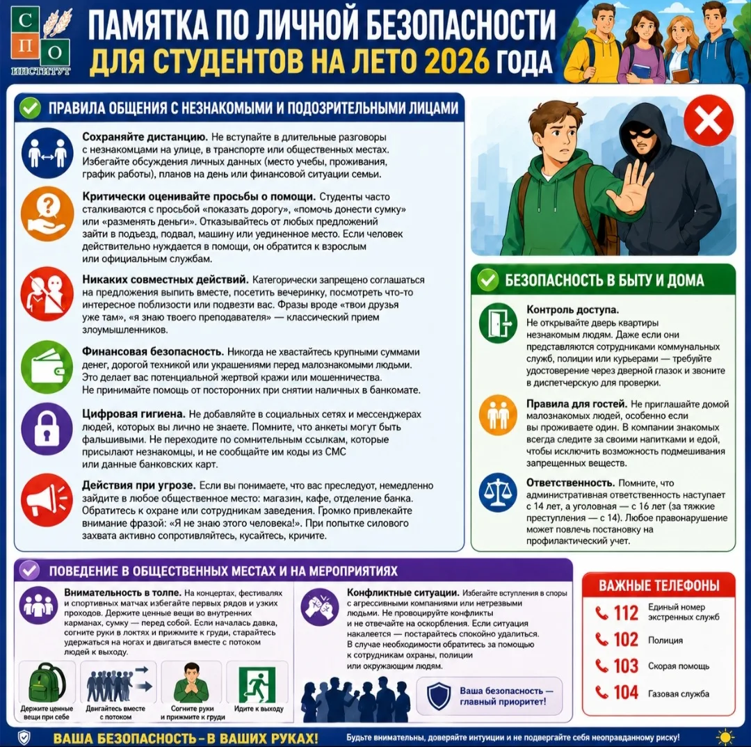 💬Продолжаем серию постов о безопасности в летний период. 
•••••••••••••••••••••••••••••••••••••••••