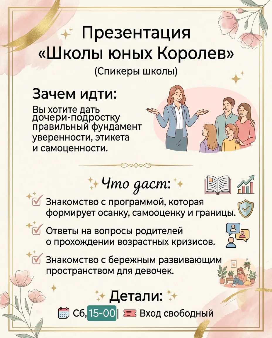Изменения в расписании на субботу! ✨