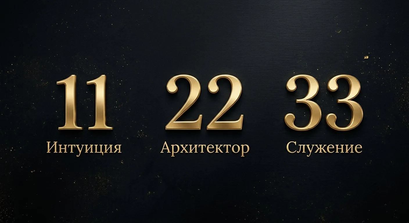 📌 МАСТЕР-ЧИСЛА 11, 22, 33: ПОЧЕМУ ИХ НЕЛЬЗЯ СОКРАЩАТЬ?