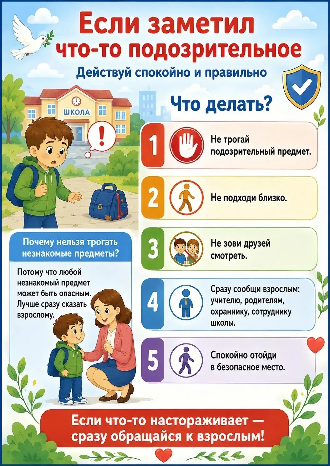 🚨 Безопасность — прежде всего! Что делать, если вы заметили подозрительный предмет? 🚨