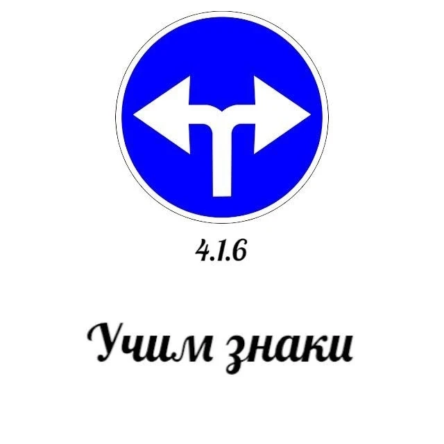 ⚠️Знак 4.1.6. предписывает водителям осуществлять движение исключительно в направлении,...