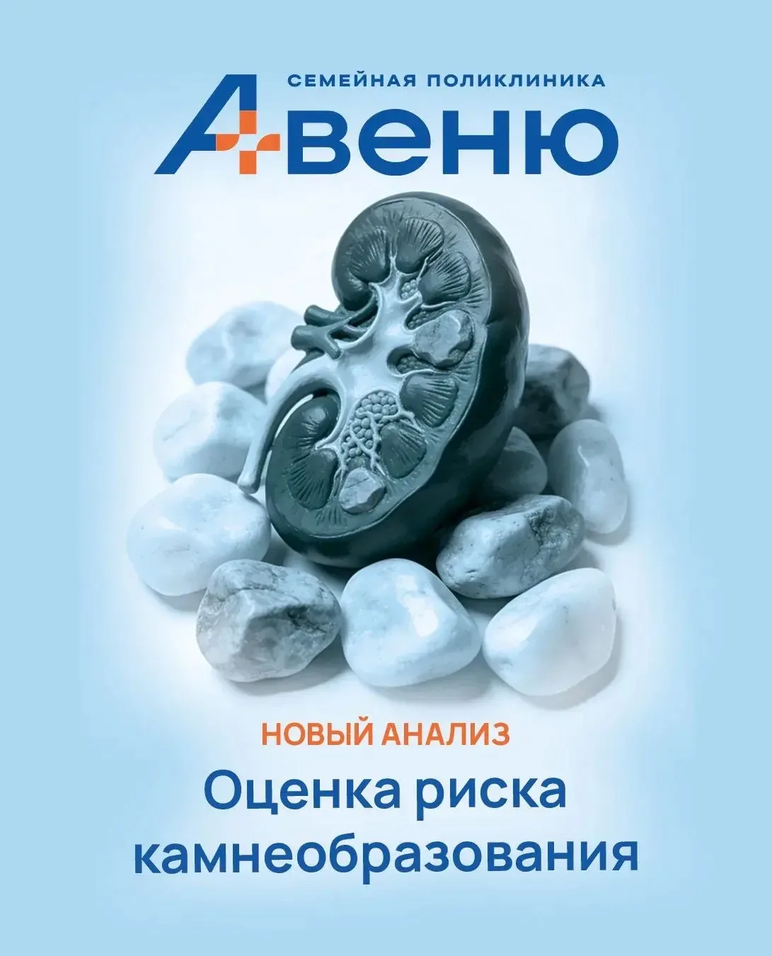🧪 Новый анализ в клинике АВЕНЮ!
Комплексная оценка риска образования камней в почках.
⠀
Если вы уже