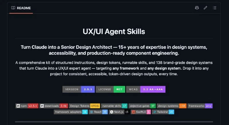 ⚡️Набор UX/UI скиллов для Claude теперь на GitHub