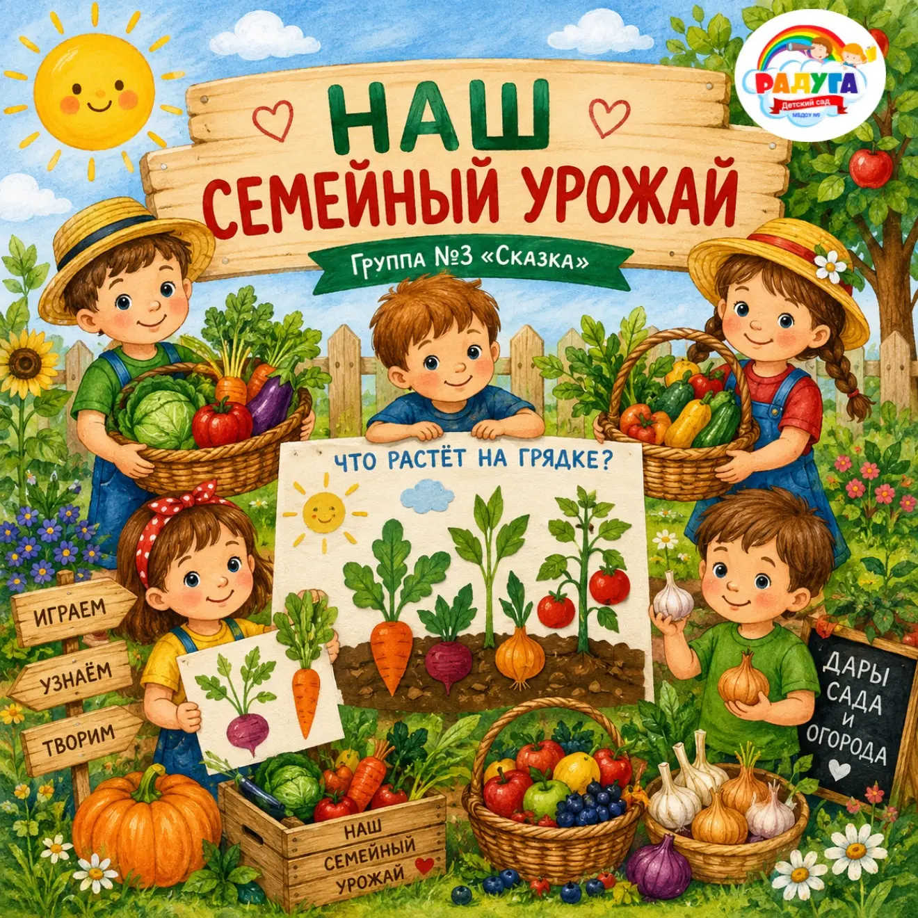 🌱🍎 НАШ СЕМЕЙНЫЙ УРОЖАЙ 🍎🌱
