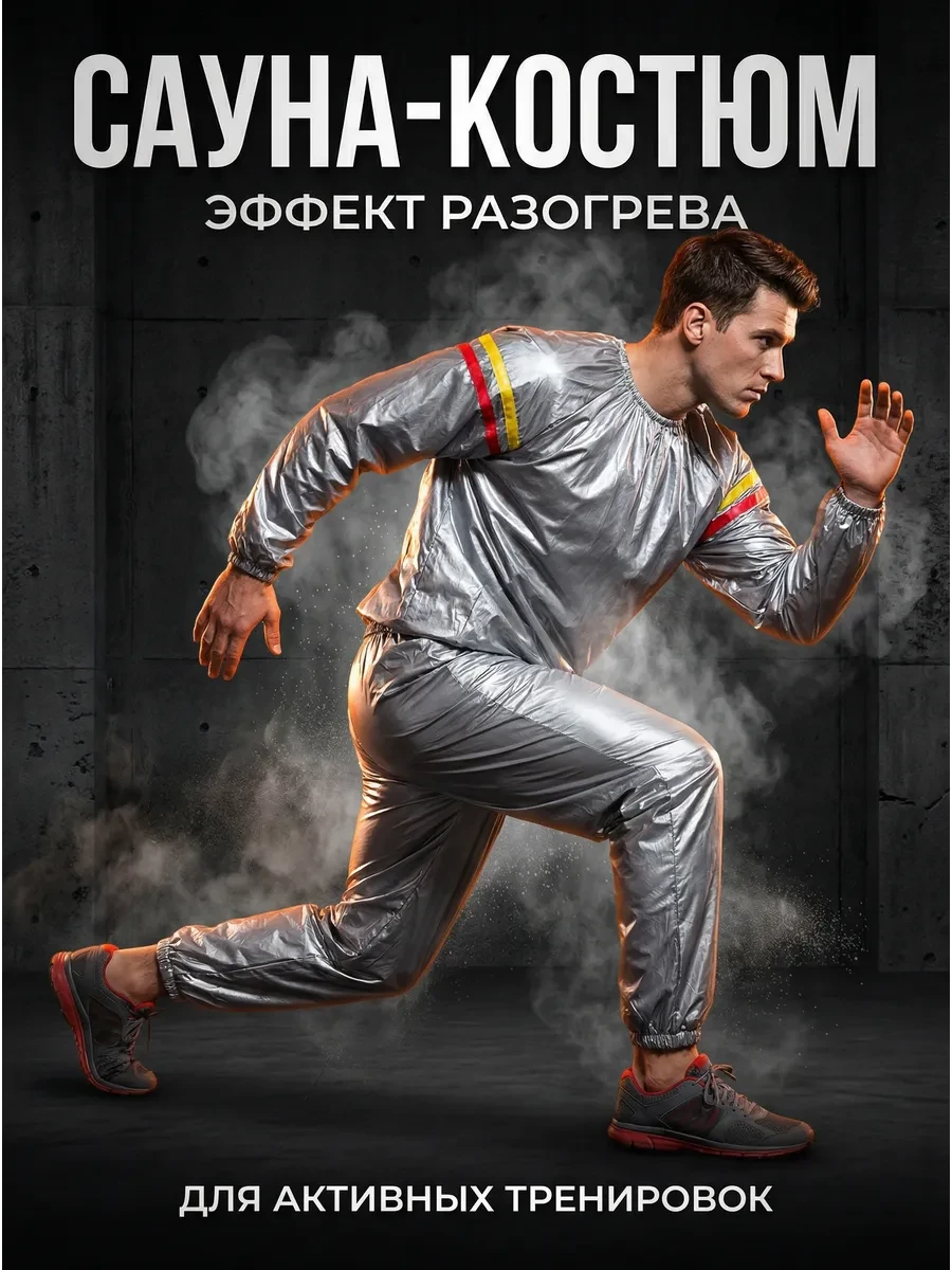 ⚡️ Костюм сауна мужской, для похудения, Термо костюм для похудения