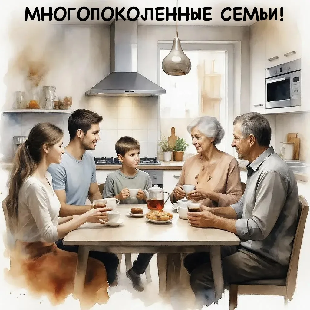 👴👵 ТРИ ПОКОЛЕНИЯ ПОД ОДНОЙ КРЫШЕЙ: ВЫЗОВЫ И ПРЕИМУЩЕСТВА.  📊 Росстат (2026): 34% семей проживают сов
