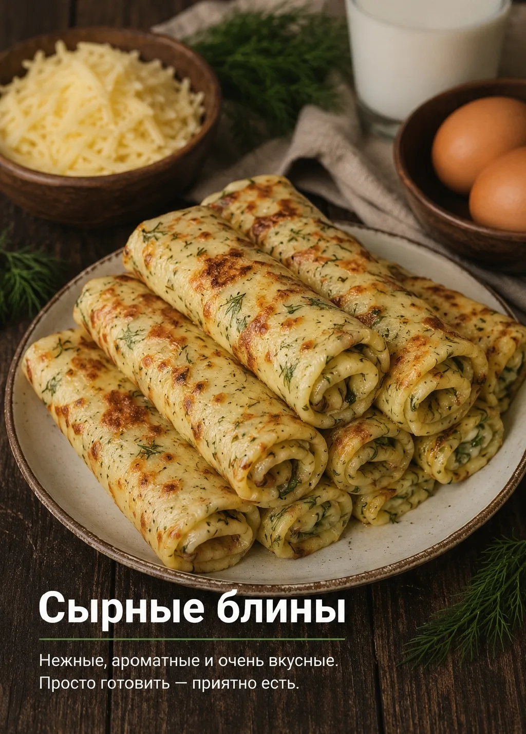 Сырные блины — тот самый рецепт, который хочется повторять