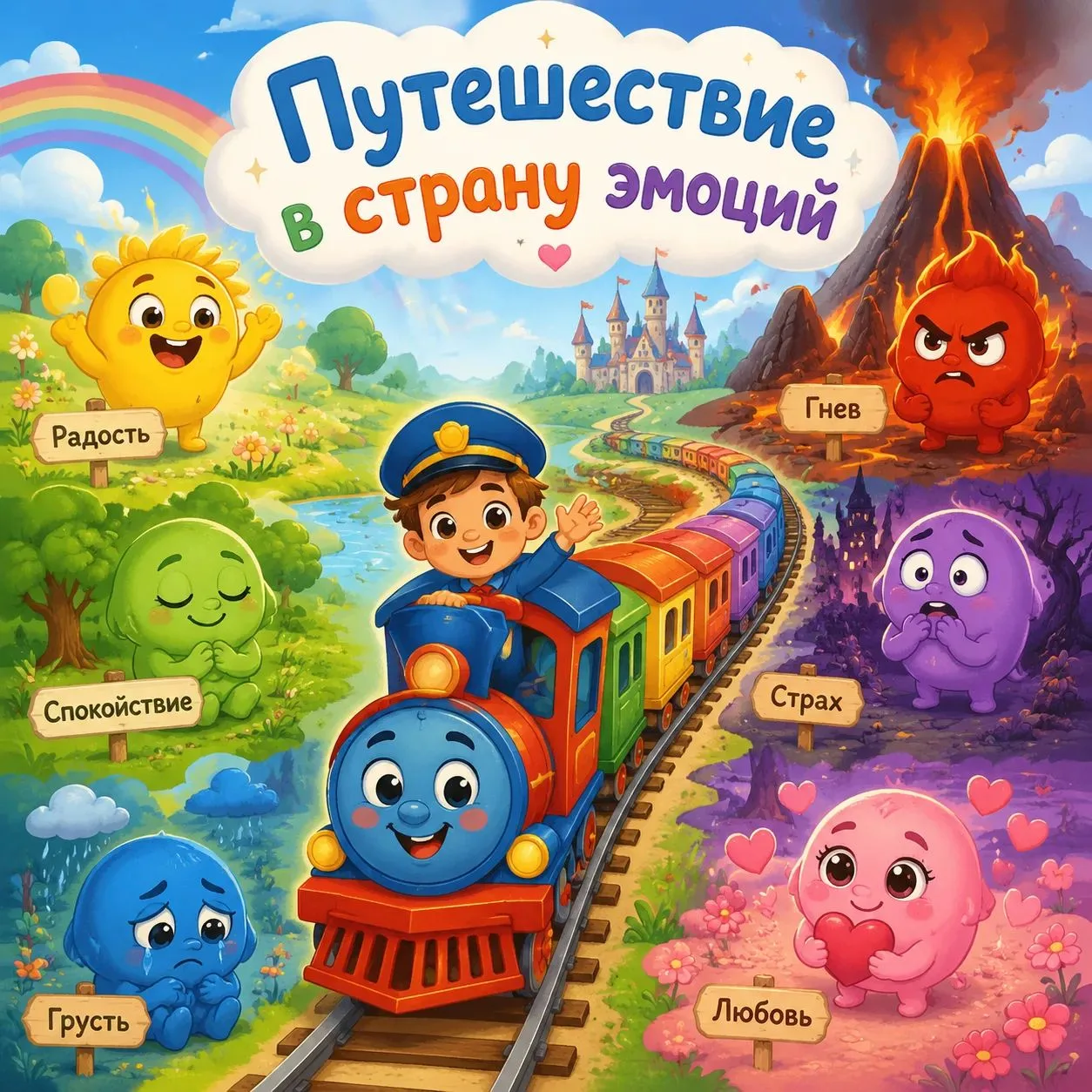 Детки группы "Золотая рыбка" совершили "Путешествие в страну эмоций". В ходе путешестви...