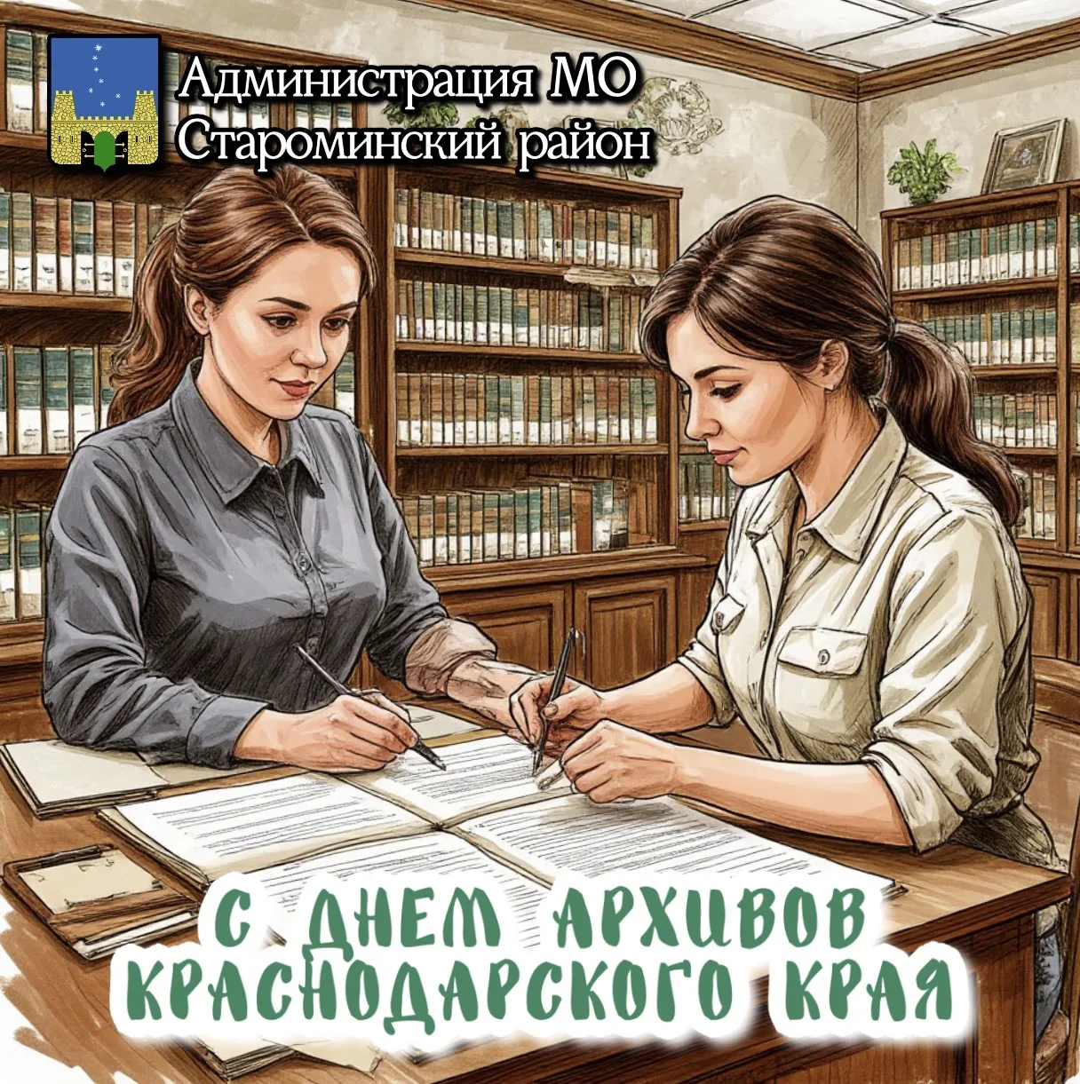 Уважаемые работники и ветераны архивной службы Староминского района, поздравляю вас с п...